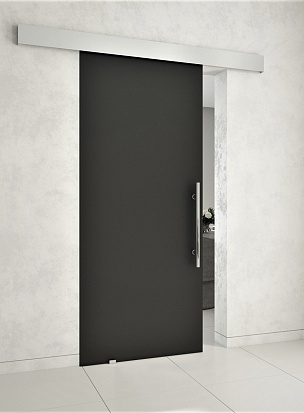 Гарда С10 Стеклянная раздвижная дверь на скрытом механизме матовая