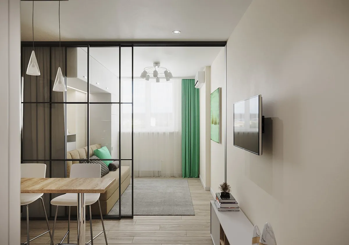 Стеклянные перегородки в квартиру на заказ в Москве | Zerist