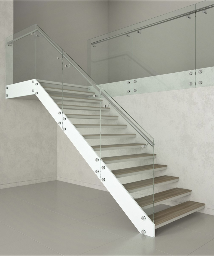 Стеклянные ограждения для лестниц - один из трендов дизайна интерьера 0